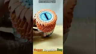 Happy Republic Day | 3D Origami Tricolor Money Box by Let's Do Something New | #shorts