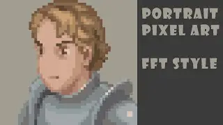 Portrait in Pixel Art - Final Fantasy Tactics Speedpaint