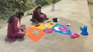 సంక్రాంతి పండుగ సందర్భంగా ముగ్గుల పోటీలు అరెగూడెం గ్రామంలో|నేలకొండపల్లి|ఖమ్మం జిల్లా 