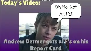 Andrew Detmer (Chronicle) Gets all F's On his report Card