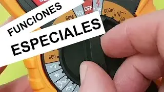LIVE, NCV, FRECUENCIA y CICLO DE TRABAJO. Funciones POLÍMETRO
