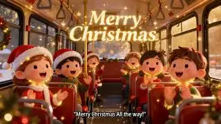 Wheels on the happy Christmas Bus Song! ❄️🎄 |  moonseed tales Nursery Rhymes & Kids Songs