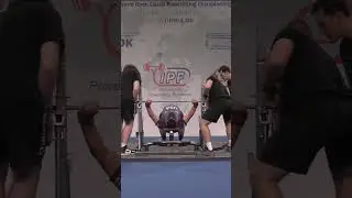 World Record Bench Press Classic with 250.5 kg by Anthony McNaughton USA in 93 kg class
