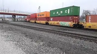 Ns 12v intermodal on the cleveland switching to the bayard line!