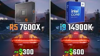 RYZEN 5 7600X vs INTEL i9-14900K | Test in 6 Games