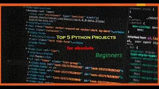 Top 5 Python Projects for beginners to start learning programming