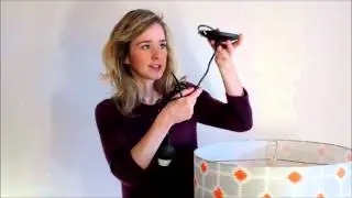 How to attach a lampshade to a pendant light fitting