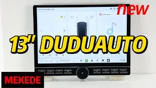 2025 13inch NEW DUDUAUTO Android Car Head Unit - Excellent with buttons Double Din with Carplay