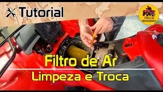 Troca/limpeza do filtro de ar do quadriciclo / Exchange/cleaning air filter