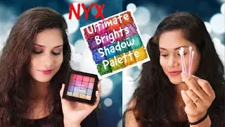 TRY THIS!! Easiest Eye Shadow look with a Q-Tip using NYX ULTIMATE BRIGHTS SHADOW PALETTE