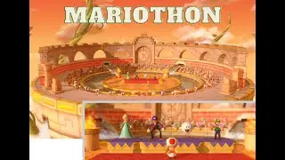 Mariothon Game: Rosalina, Waluigi, Boo and Luigi on Game!!!!!!
