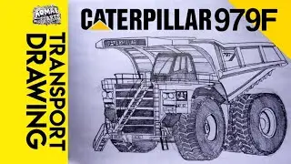 CATERPILLAR 979F DUMP TRUCK-Transport drawing
