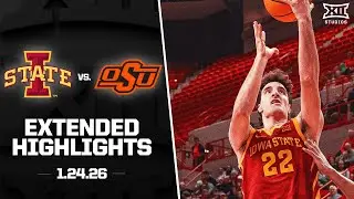 #9 Iowa State vs. Oklahoma State Extended Highlights | 2025-26 Big 12 Men's Basketball
