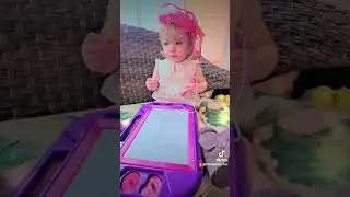 My 1 year old Emma Skye loves to draw already!