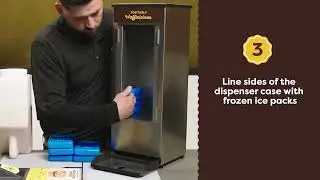 Filling the Golden Waffles Batter Dispenser