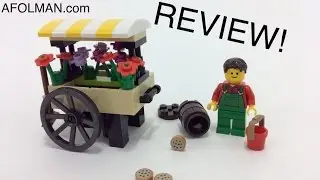 LEGO Flower Cart polybag review! Creator set 40140