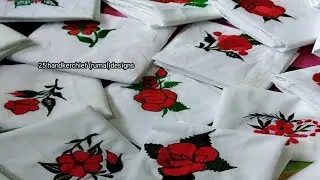 25 handkerchief (rumal)designs 2019 | handkerchief designs| rani silai centrebihar