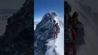 Hillary steps route | Mt Everest above 8.790m #mountains #climbing #shortvideo #everest