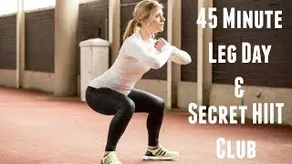 Vlog || 45 Minute Legs & Butt Workout | Secret HIIT Club