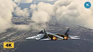INCREDIBLE SUKHOI Su-57 in action | Moscow to Sochi | MSFS