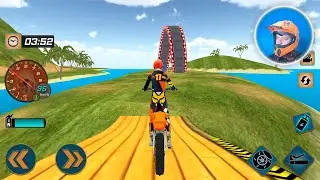 Fearless Beach Bike Stunts Rider Stunt Mode - Motor Bike Game - Android Gameplay