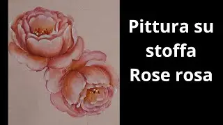 Rosa su rosa: l'arte del tono su tono: pittura su stoffa.