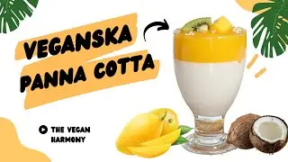 Veganska tropska panna cotta v kozarčku