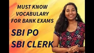 ALL IN 1 VOCABULARY SESSION FOR BANK EXAMS  | SBI CLERK / PO | DAY 3/30 | REENA