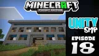 HOUSE TOUR w/ BLUJAYGAMES!! Part 2 - UNITY SMP Ep.18 - Minecraft PE (Pocket Edition)