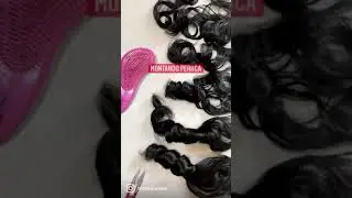 Montagem de peruca para bonecas de pano , wigs for dolls