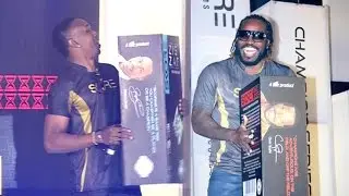 UNCUT Chris Gayle & Dwayne Bravo Skore Brands New Launch