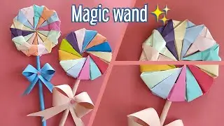 DIY | |beautiful paper magic wand✨ || fairy magic stick