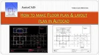 How to make Floor plan & Layout plan of Building in AutoCAD