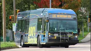 TransLink 2023 NovaBus LFSe+ - H23201 on route 116 Edmonds Station