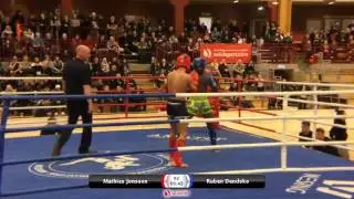 mathias jonsson vs ruben dendoko Swedish muaythai championship