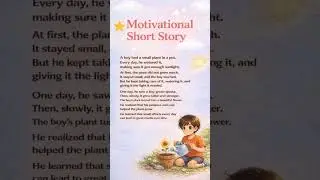 Small Efforts, Big Results 🌱 Motivational Short Story for Reading Practice#Shorts #englishspeaking
