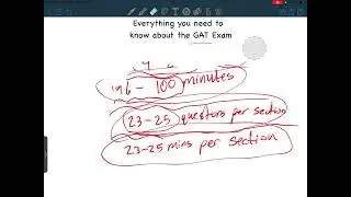 Everything You Need To Know About The GAT Exam￼! (My Study Plan) 