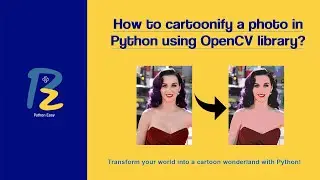 How to cartoonify a photo in Python using OpenCV library?