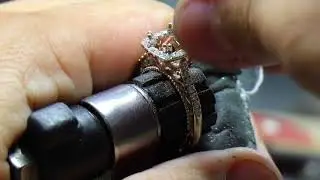 This is more than just an engagement ring. Venetian-5061: 14K White Gold with a 14K Rose Gold Tiara