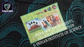 Aga Khan Foundation and Indian Institute of Science Stamps Miniature Sheets #iis #agakhan #philately