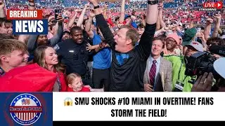 😱 SMU шокирует команду &laquo;Майами&raquo; под номером 10 в овертайме! Болельщики выбегают на поле! 🔴 СВЕЖИЕ...