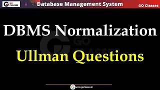 Ullman DBMS Exercise Questions - Super keys, Functional Dependencies | DBMS