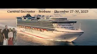 CARNIVAL ENCOUNTER │BRISBANE AUSTRALIA │December 2025 │Deck 10 Balcony twin stateroom