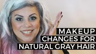 Natural Gray Hair and Makeup Changes | Maryam Remias