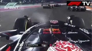 Max Verstappen | Onboard Sprint Start | F1 2025 Qatar (feat. classic f1 graphics)