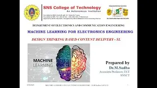 DT Based Content Delivery | Machine Learning for Electronics Engineering | SNS Institutions