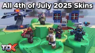 TDX All 4th of July 2025 Skins Showcase (New & Old)