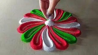 Merry Christmas special rangoli 2021/Rangoli for christmas/Easy Christmas rangoli/Rangoli easy