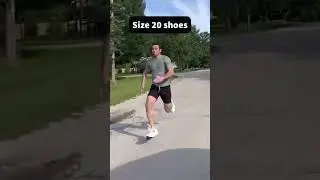 Sprinting in different types of footwear 😂￼ #shorts