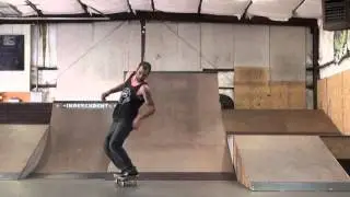 Preston Cheeks and Kevin Keef fs and bs blunt roll in industrial